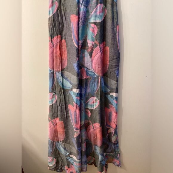 Boamar x Revolve Miranda Watercolor Blue Maxi Dress Size XL - Picture 4 of 16